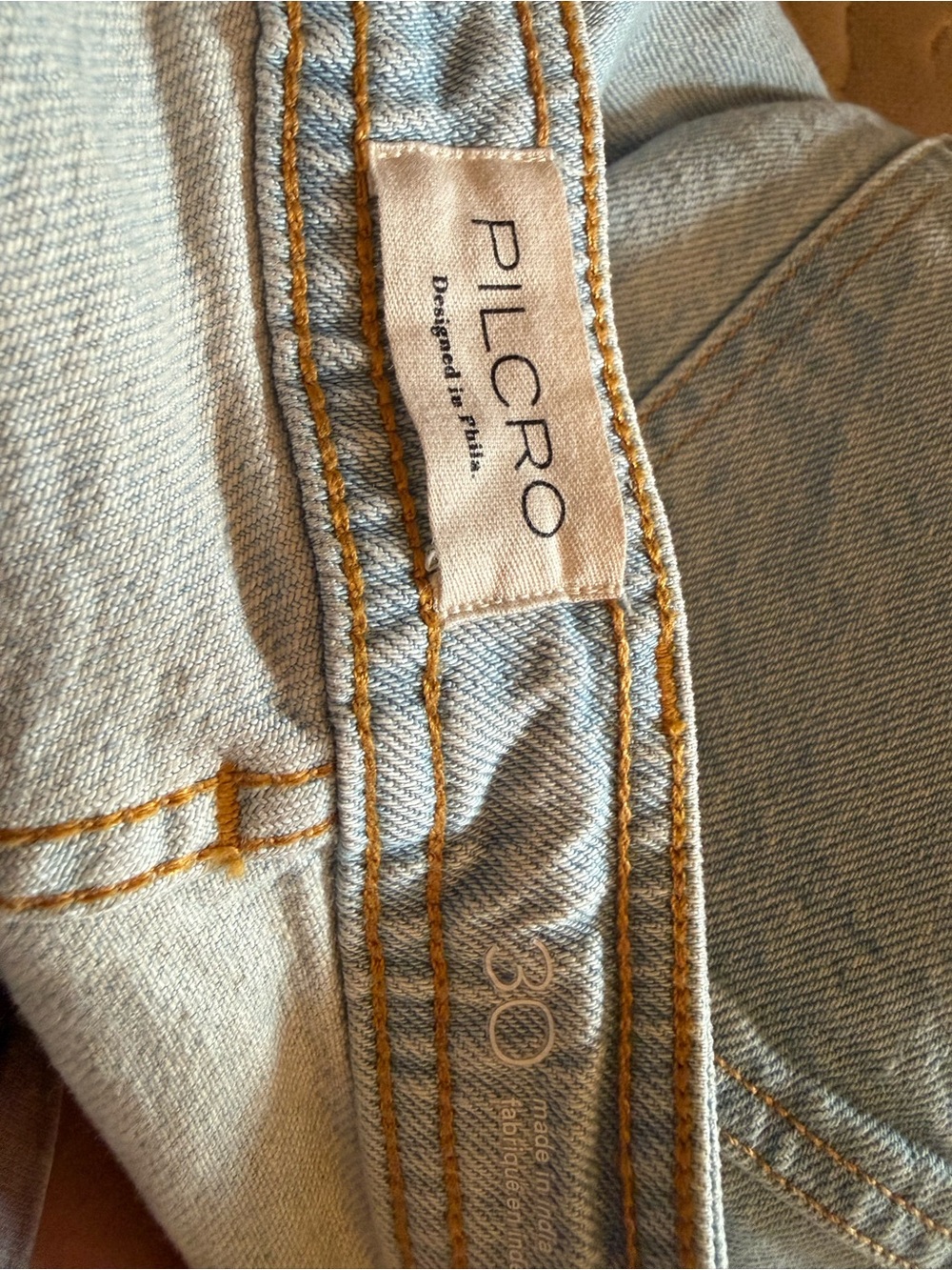 Anthropologie Pilcro Wash Embroidered Floral Wide-Leg Jeans - Light Blue - Picture 2 of 13